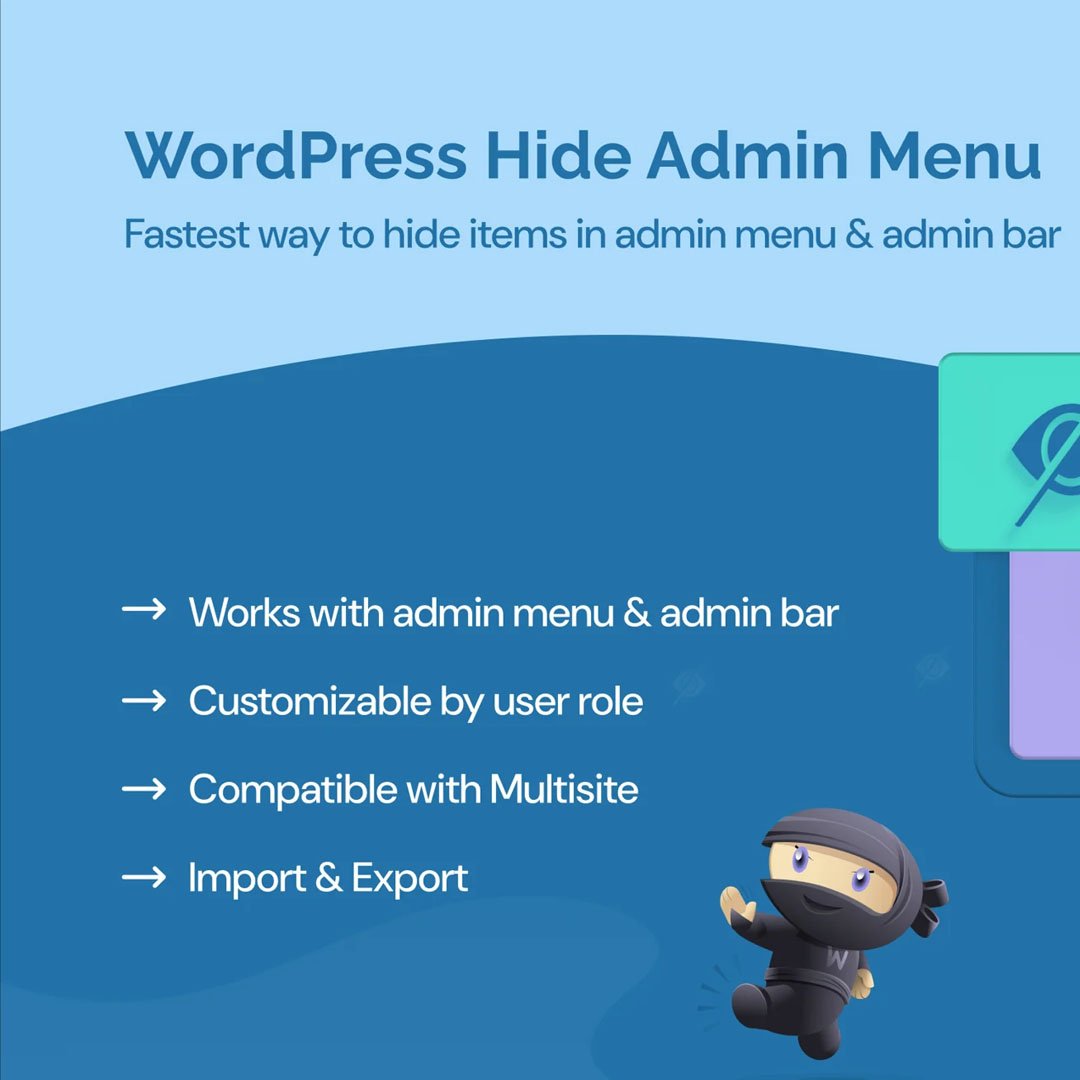 WordPress Hide Admin Menu Plugin